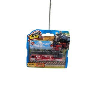 NEW metal toy train engine red black